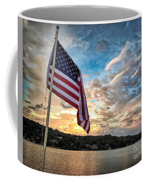 Patriotic Coffee Mug featuring the photograph Patriotic Solstice by Buddy Morrison