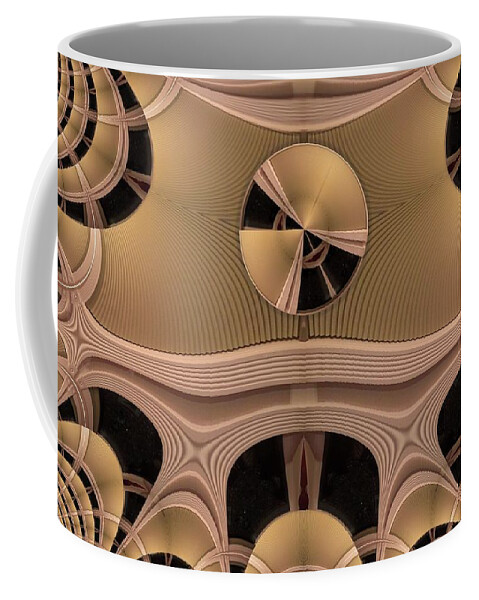 Abstract Coffee Mug featuring the digital art Pattern by Ronald Bissett
