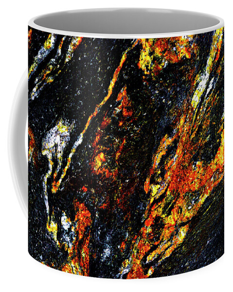 Abstract Coffee Mug featuring the photograph Patterns in Stone - 188 by Paul W Faust - Impressions of Light