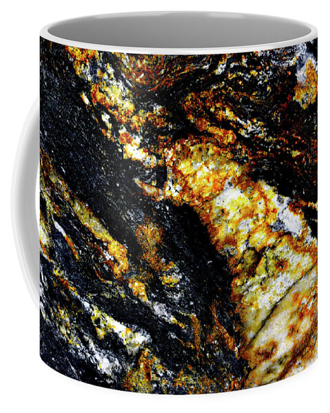 Abstract Coffee Mug featuring the photograph Patterns in Stone - 190 by Paul W Faust - Impressions of Light