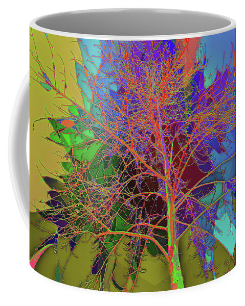 Kenneth James Coffee Mug featuring the photograph P C C Elm in the wait of bloom by Kenneth James