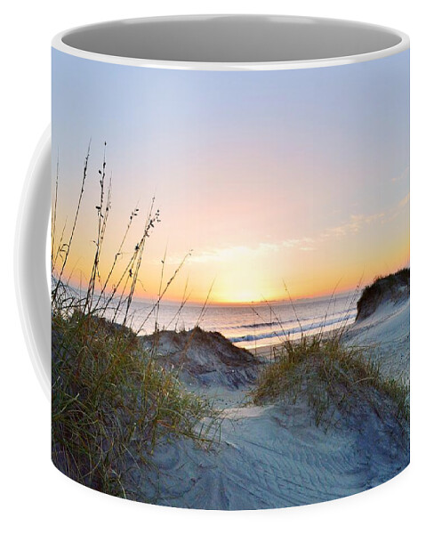 Obx Sunrise Coffee Mug featuring the photograph Pea Island Sunrise 12/28/16 by Barbara Ann Bell