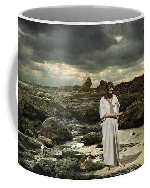 Jesus-christ Coffee Mug featuring the photograph Peace Be Still by Acropolis De Versailles