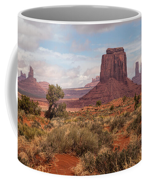 Monument Valley Coffee Mug featuring the photograph Peace in the Valley by Jim Garrison