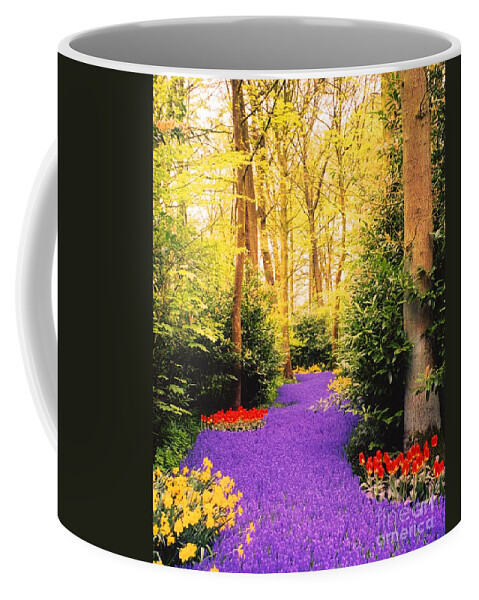 Purple Hyacinth Coffee Mug featuring the photograph Peace, Like a River by Cindy Schneider
