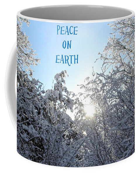 Peace On Earth Coffee Mug featuring the photograph Peace On Earth by Debbie Oppermann