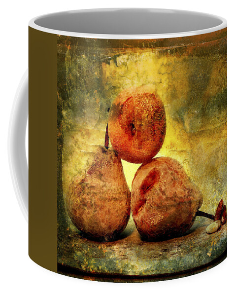 Aging Process Coffee Mug featuring the photograph Pears by Bernard Jaubert