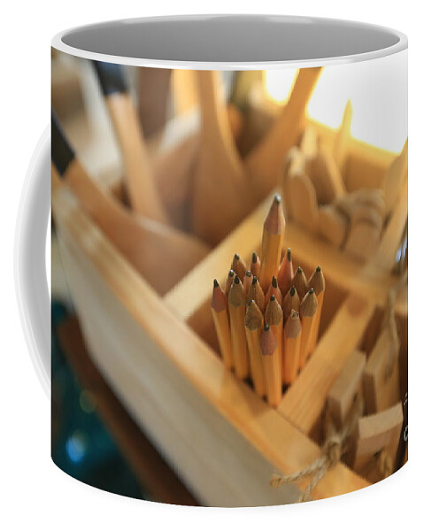 Pencil Coffee Mug featuring the photograph Pencil's Box by Fabian Koldorff