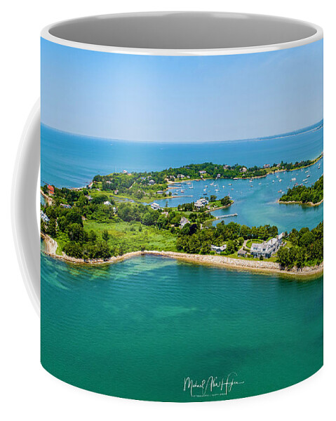 Penzance Point Coffee Mug featuring the photograph Penzance Point by Veterans Aerial Media LLC