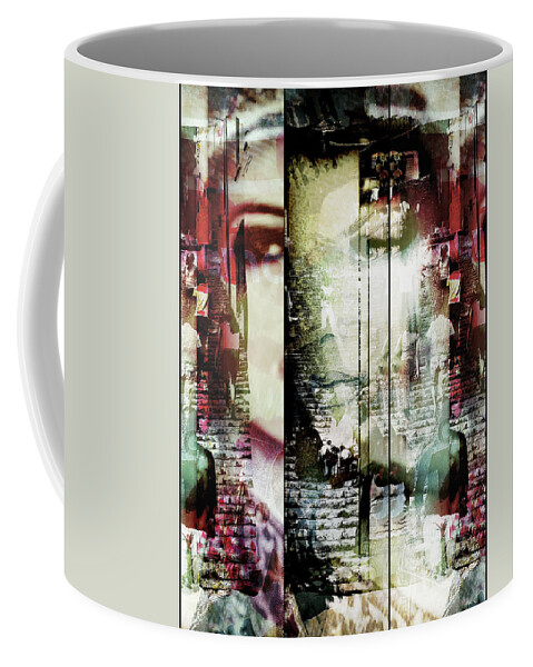 People Coffee Mug featuring the photograph People on the steps by Gabi Hampe