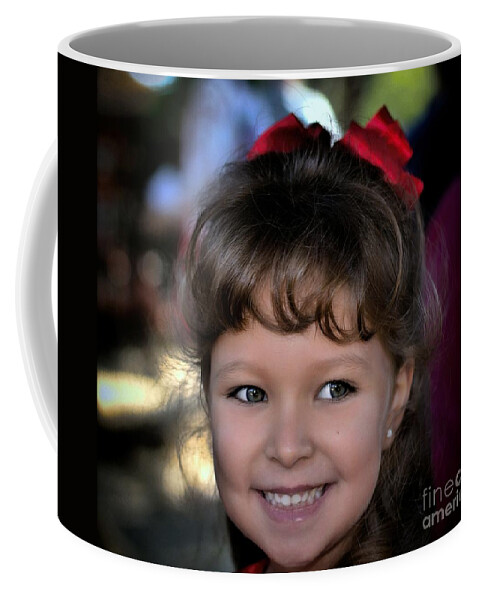 Portrait Photography Coffee Mug featuring the photograph Perfect Smile by Diana Mary Sharpton