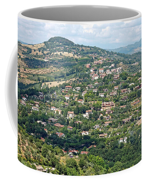 Landscape Scene Coffee Mug featuring the photograph Perugia Countryside by Sally Weigand