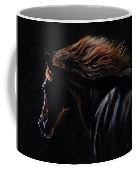 Horse Coffee Mug featuring the painting Peruvian Paso Horse by David Stribbling