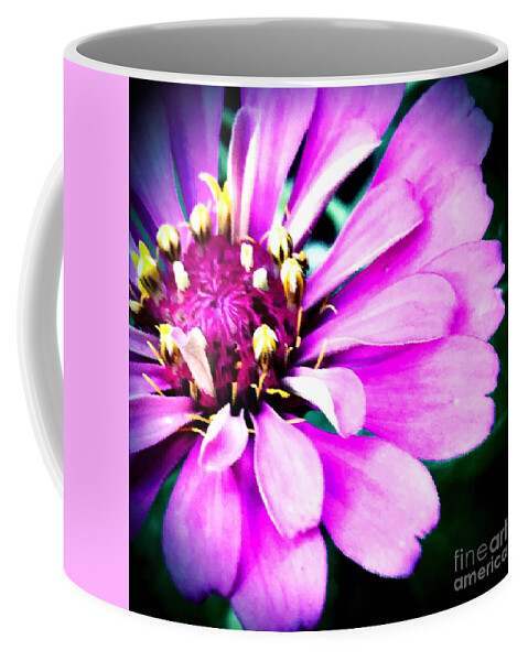 Zinnia Coffee Mug featuring the photograph Petal power by Vonda Lawson-Rosa