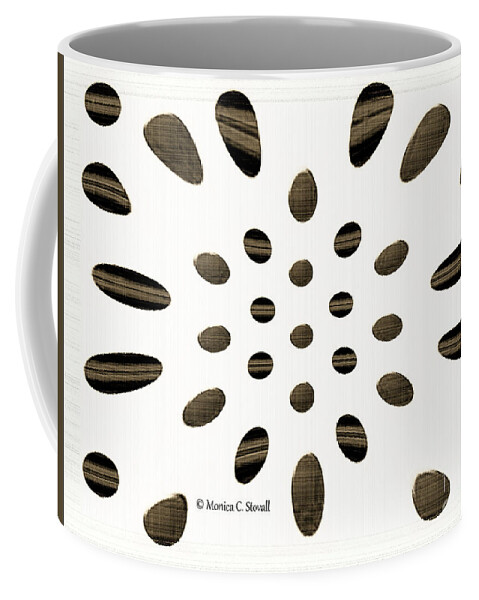 Graphic Design Coffee Mug featuring the digital art Petals N Dots P2 by Monica C Stovall
