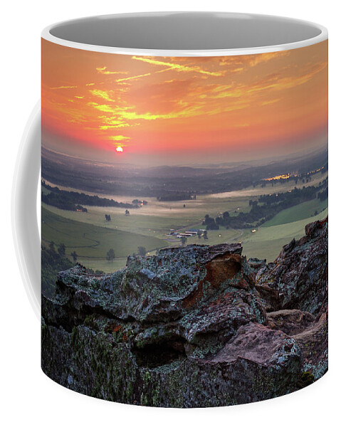 Sunrise Coffee Mug featuring the photograph Petit Jean Sunrise by Eilish Palmer