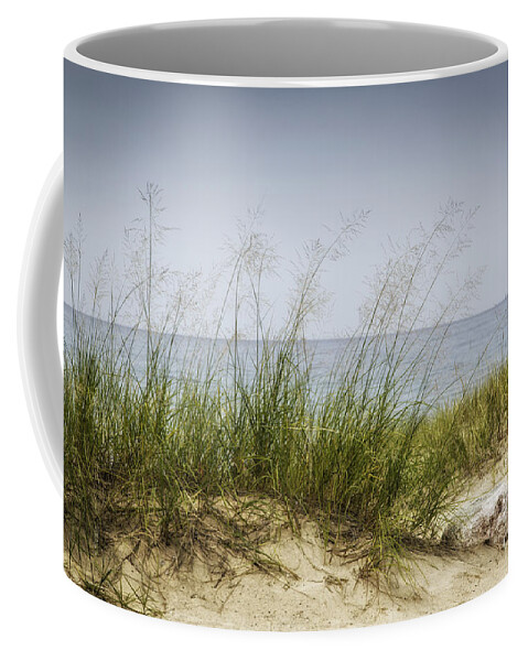  Michigan Coffee Mug featuring the photograph Petoskey Park Dunes by Timothy Hacker