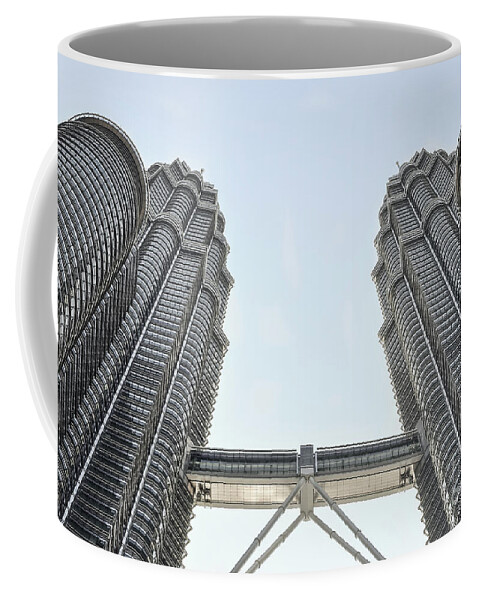 Malay Coffee Mug featuring the photograph Petronas Twin Towers by Martin Capek