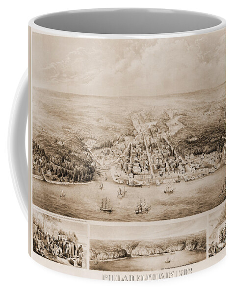 1702 Coffee Mug featuring the photograph Philadelphia, 1702 by Granger