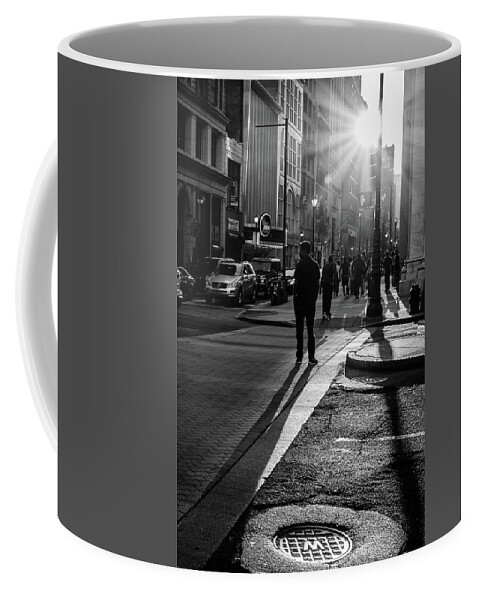 Broad Street Coffee Mug featuring the photograph Philadelphia Street Photography - 0943 by David Sutton