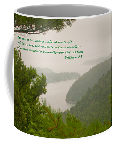 Philippians 4:6 Coffee Mug featuring the photograph Philippians 4-6 by Paul Mangold