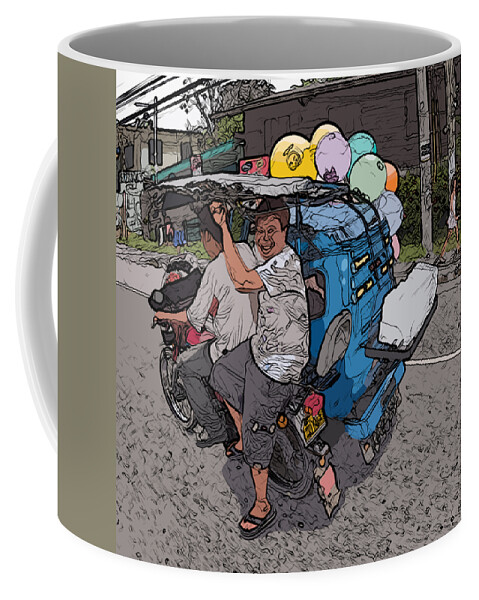Philippines Coffee Mug featuring the painting Philippines 2762 Party Supplies by Rolf Bertram