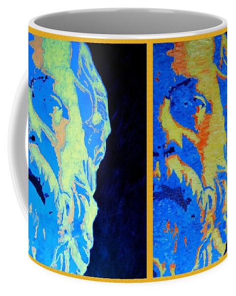Socrates Coffee Mug featuring the painting Philosopher - Socrates 2 by Ana Maria Edulescu