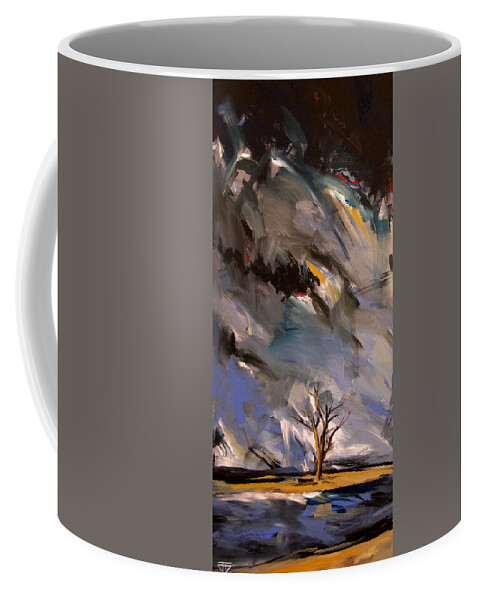  Coffee Mug featuring the painting Philosophy by John Gholson