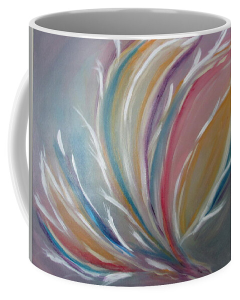 Phoenix Coffee Mug featuring the painting Phoenix Rising by Sharyn Winters