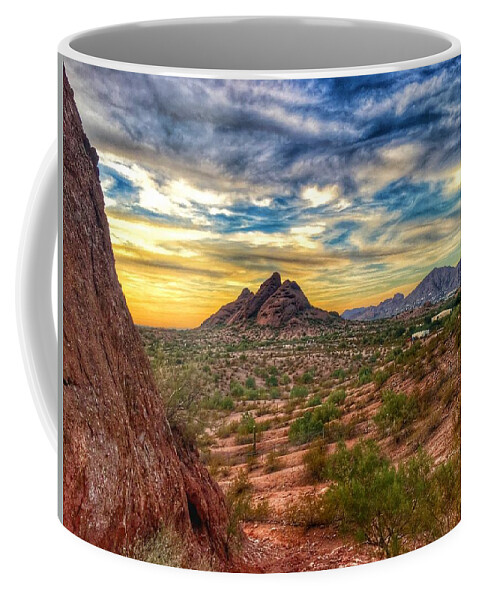 Arizona Coffee Mug featuring the photograph Phoenix Sunset by Joseph Caban