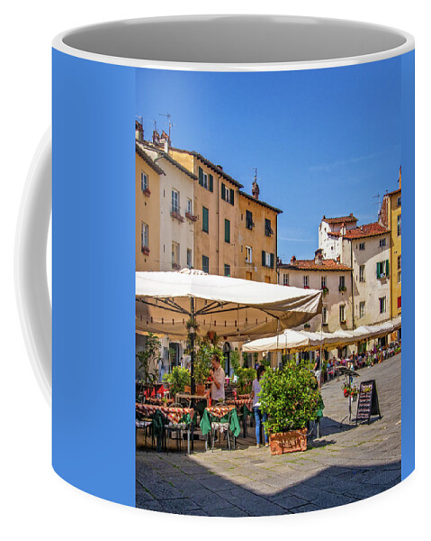 Piazza Anfiteatro Coffee Mug featuring the photograph Piazza Anfiteatro by Carolyn Derstine