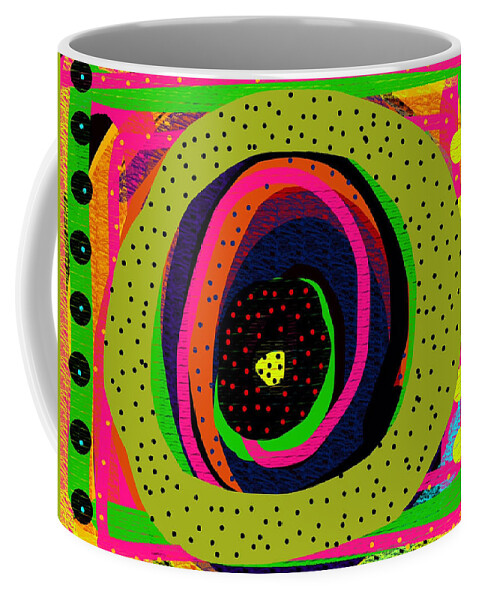 Abstract Coffee Mug featuring the digital art Pickieunie by Susan Fielder