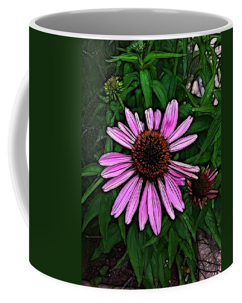 Daisey Coffee Mug featuring the photograph Pink Daisey by Nick Heap