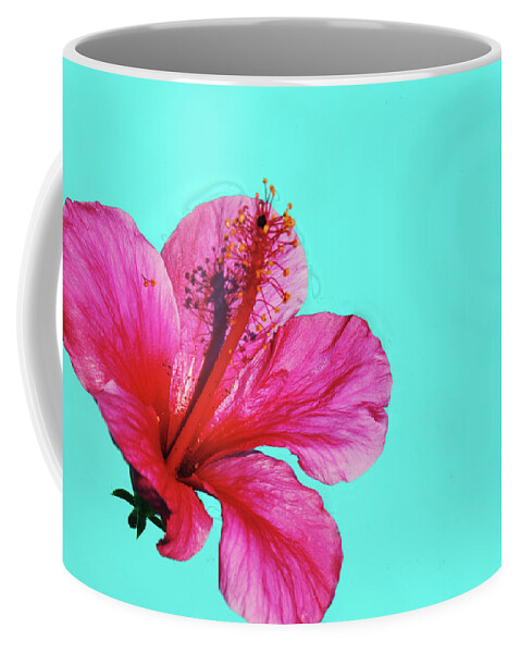 Flower Coffee Mug featuring the photograph Pink Flower in Water by William Kimble