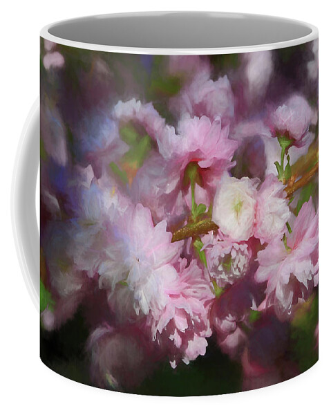 Flowering Almond Coffee Mug featuring the photograph Pink Flowering Almond by Donna Kennedy