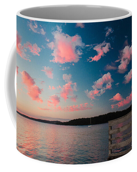Reflections Coffee Mug featuring the photograph Pink Fluff in the Air by E Faithe Lester