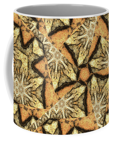 Rock Coffee Mug featuring the photograph Pink Granite Abstract by Peter J Sucy