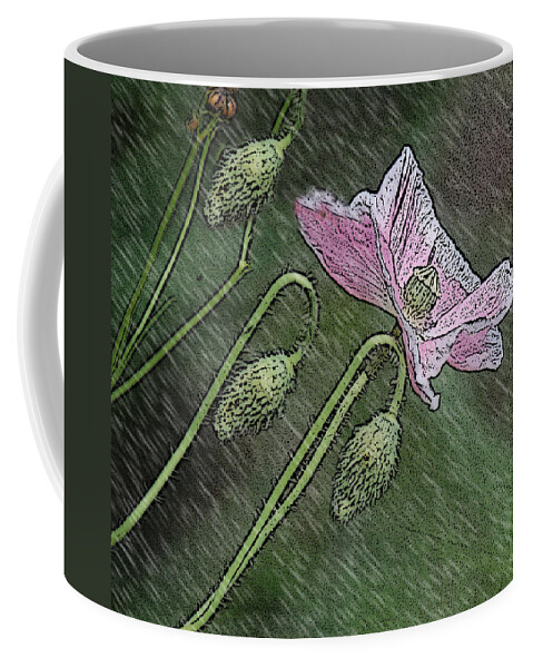 Butterfly Coffee Mug featuring the photograph Pink Umbrella by Leticia Latocki
