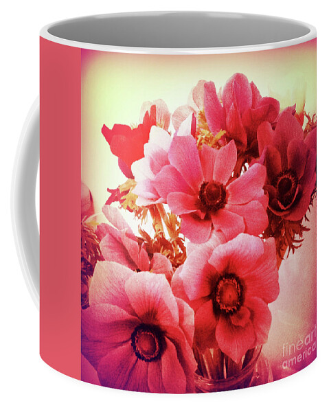 Pink Coffee Mug featuring the photograph Pink Velvet Flowers by Onedayoneimage Photography