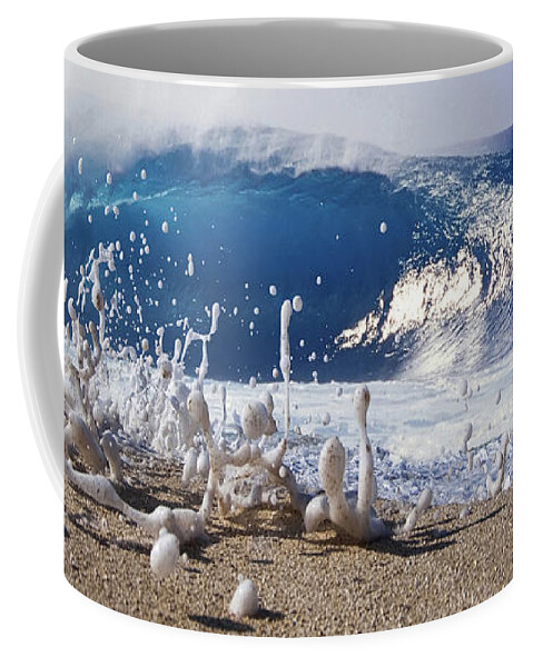 Water Coffee Mug featuring the photograph Pipe Foam by Sean Davey