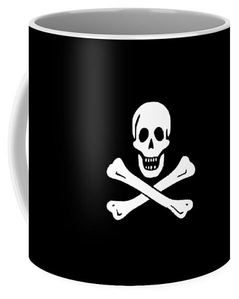 Jolly Coffee Mug featuring the digital art Pirate Flag tee by Edward Fielding