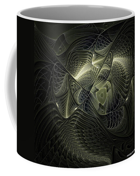Digital Art Coffee Mug featuring the digital art Piscean I by Amanda Moore