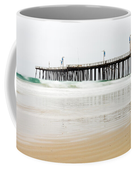 Pismo Beach Coffee Mug featuring the photograph Pismo Beach Pier by Priya Ghose