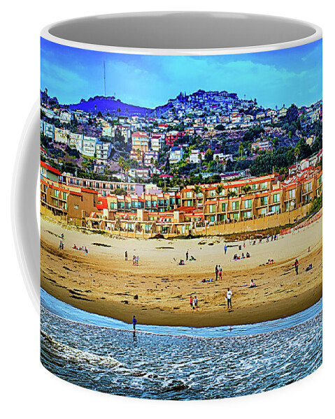 Beach Coffee Mug featuring the photograph Pismo Hilltop Ocean View by Joseph Hollingsworth