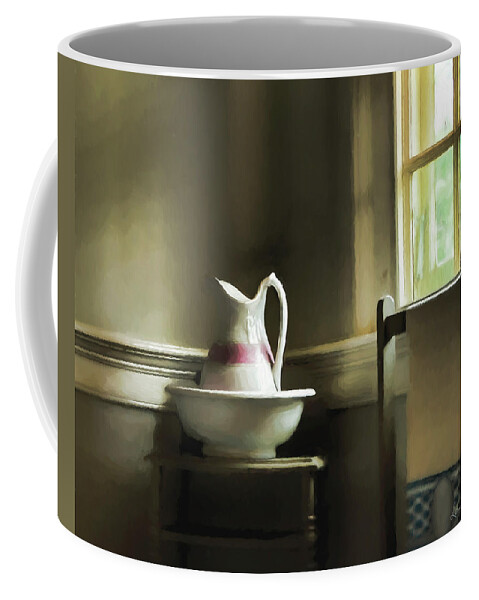 Pitcher Coffee Mug featuring the photograph Pitcher and Basin by Louise Reeves