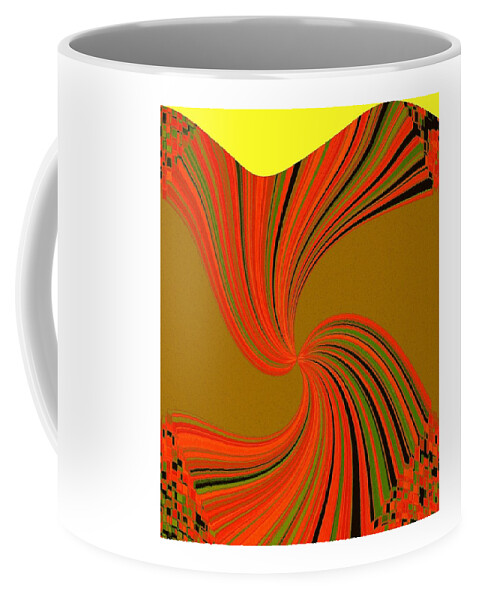 Abstract Coffee Mug featuring the digital art Pizzazz 34 by Will Borden