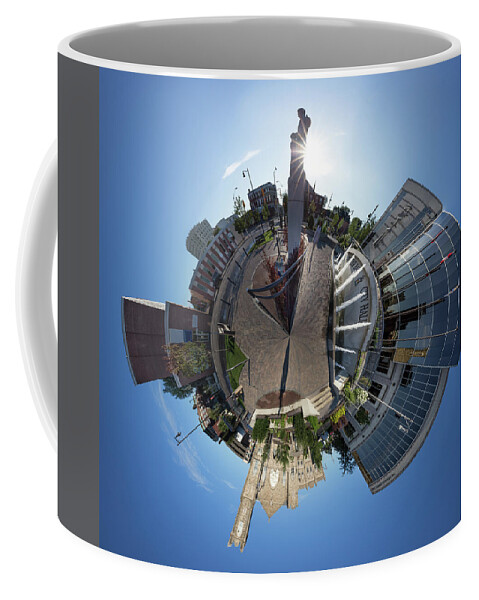 Abstract Coffee Mug featuring the photograph Planet City Hall, Thunder Bay by Jakub Sisak