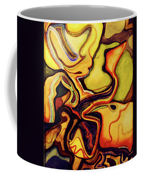 Movement Of Plants Coffee Mug featuring the painting Plant Growth by Rod Whyte