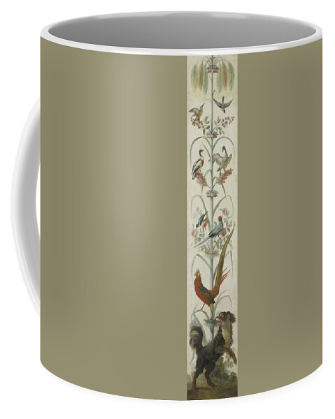 Decorative Depiction With Plants And Animals Coffee Mug featuring the painting Plants and Animals by MotionAge Designs