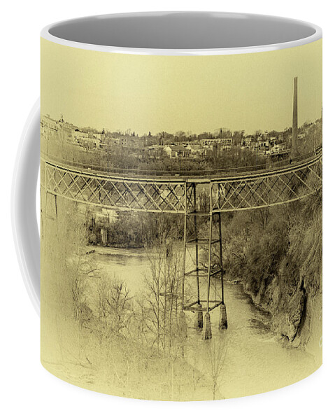 Black And White Coffee Mug featuring the photograph Platt Street by William Norton